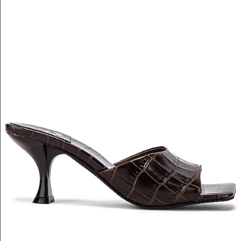 Jeffrey Campbell Mr. Big brown croc heels 6.5